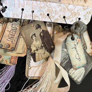 vintage memories printable fussy cut bits of junk journal cluster items 4 sheets jpeg