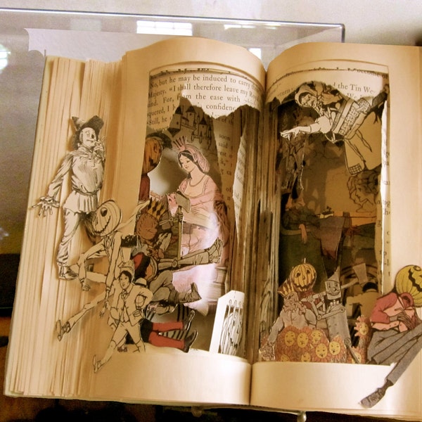 Altered Book Autopsy "You're  Not in Kansas Anymore"