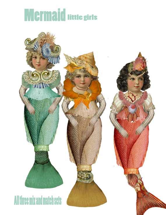 Vintage mermaid cheap doll