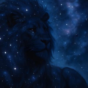 E || Divine Lion Spirit, Cosmic Lion Spirit, Guide of Divination and Stars, Spirit Companion, Connection to past and future,