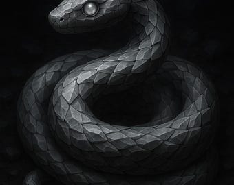 M || Stone Serpent Spirit Companion, Astral Guide, Familiar, Transformation, Rebirth and Growth, Divination,