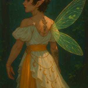 A || Fae Spirit Companion, Moonlit spirit of freedom and wonder, courage and intuition, wildness and belonging