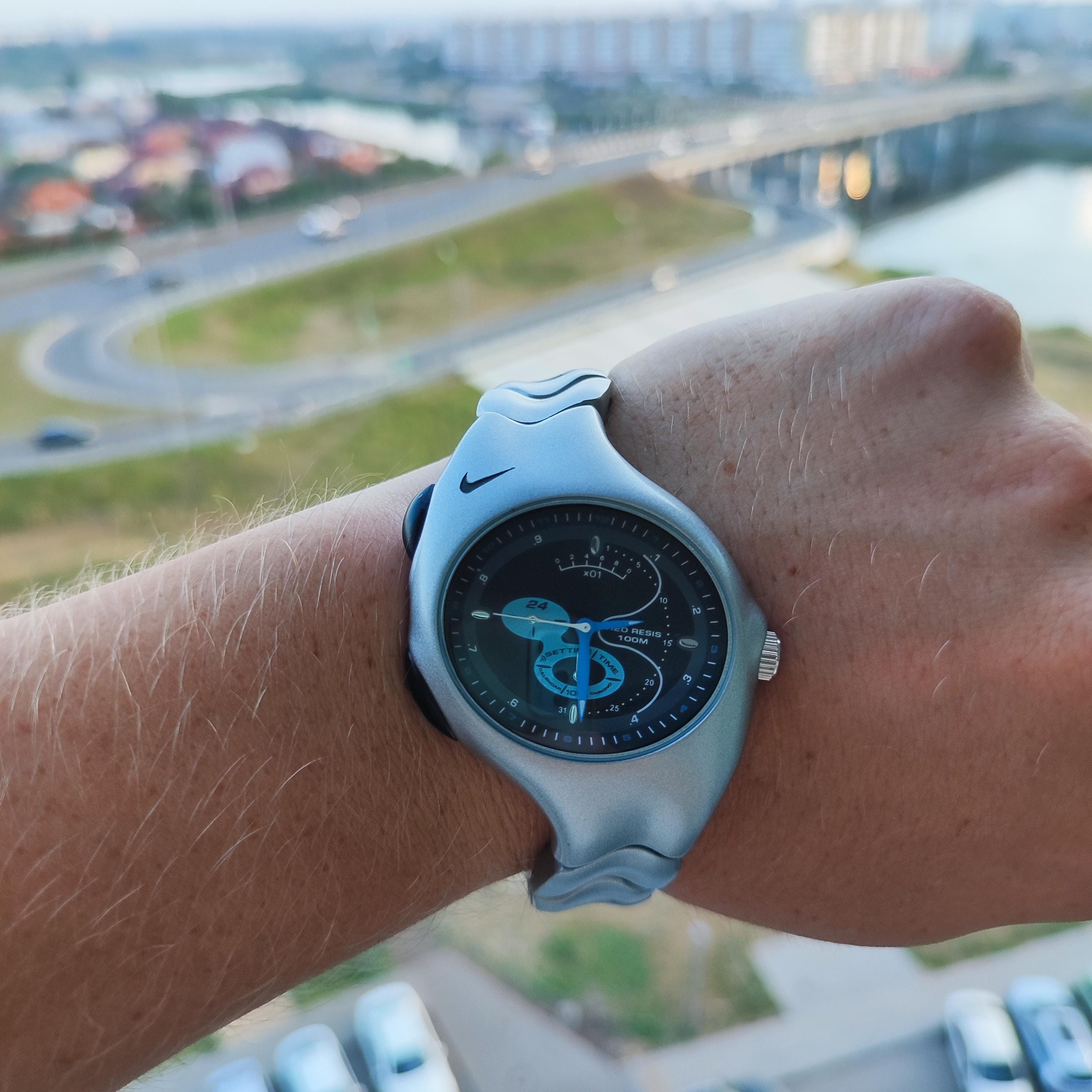 【希少】NIKE ビンテージ　y2k 電池新品　腕時計 ホワイト/ブルー Nike y2k watch - Etsy 日本