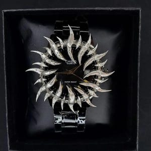 Custom Spiked Casio Watch – Gothic Claw Design, Statement Wristwatch, One of a Kind