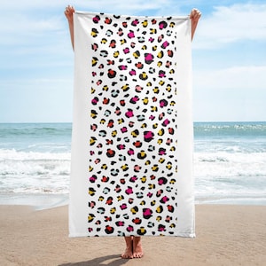 leopard print beach towel