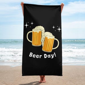 Beer Day Beach Towel