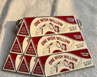 Obsession One Wish Willow Inspired Enamel Pin, Horror Movie Gift Enamel Pin, Gift for Fans