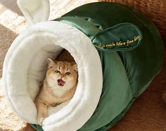 Modern Cat Bed Spread Cave Cat Furniture Wall Colorful Cat Condo Pet Bed with Canopy Kitten Nest Cat House, Dog House Cat Tent Dog Beds