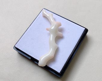 Branches 100% Natural Japanese Pure White Coral Branch Well Polished Gemstone Tree, 18 CRT