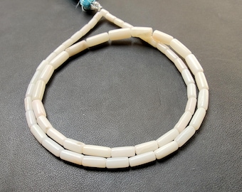 Perline tubolari di corallo bianco: pietra preziosa giapponese per la creazione di gioielli