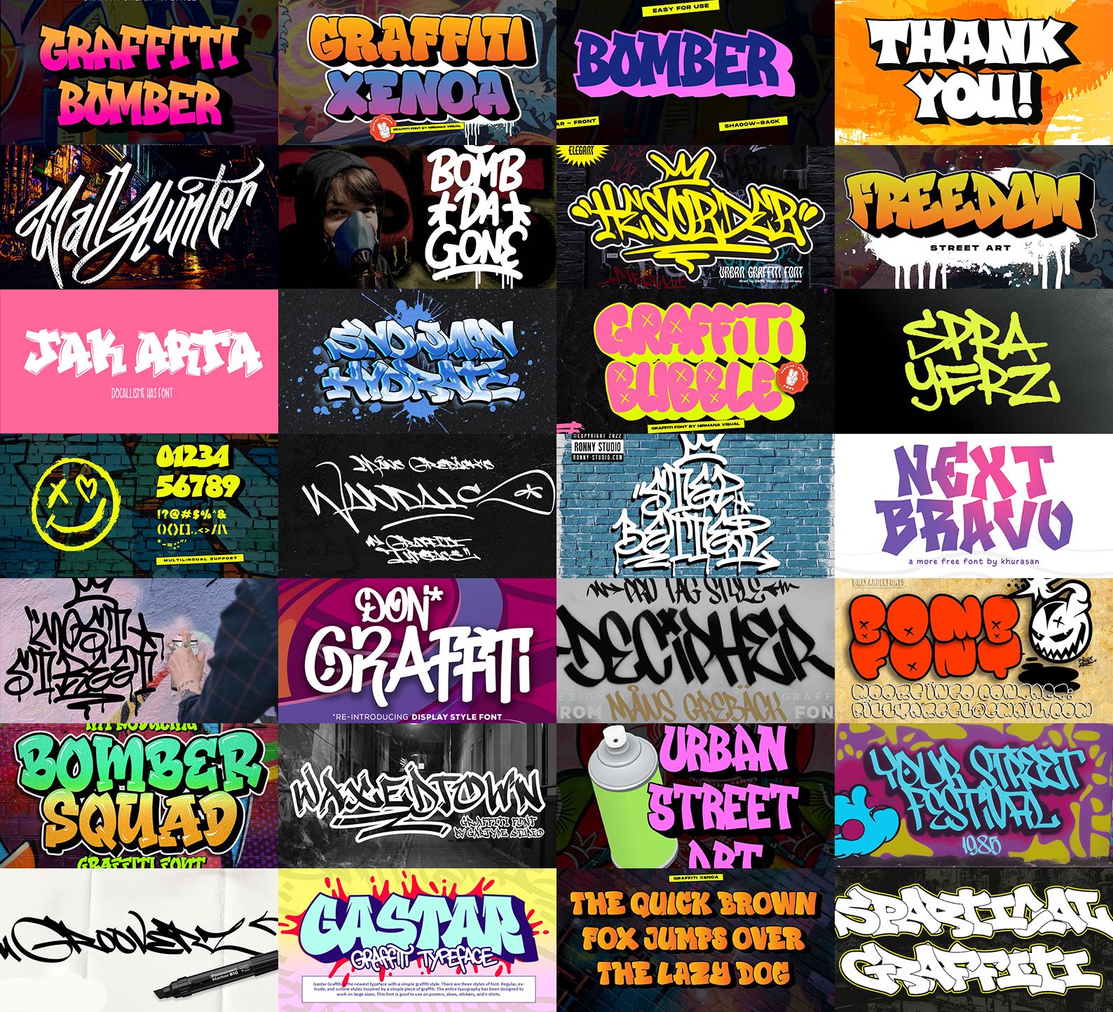 Graffiti font otf - Etsy 日本
