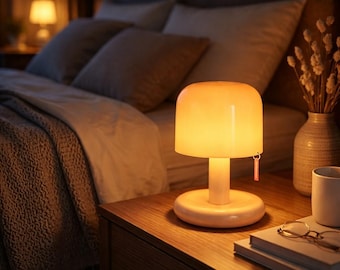 Lampada a fungo al tramonto / Luce da comodino a LED ricaricabile tramite USB