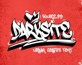 Pacchetto di 150 font Urban Graffiti: download digitale Procreate, Canva, Cricut