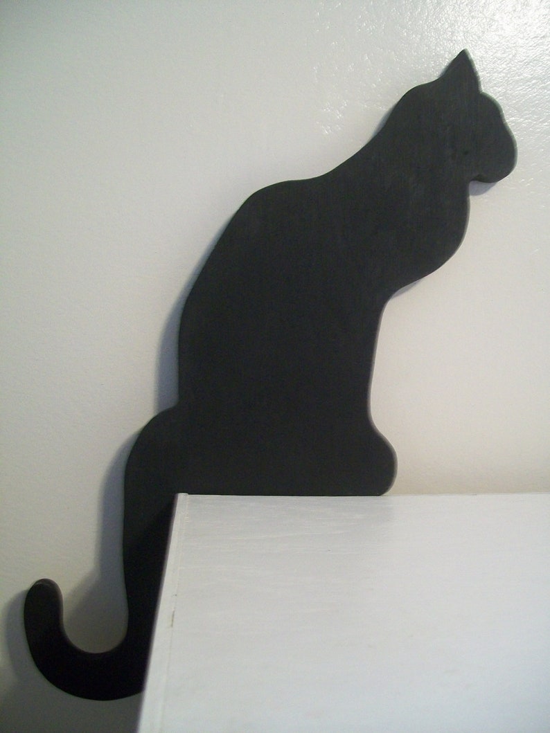 Black Cat Shadow Silhouettes Set of Two SPECIAL ORDER ONLY | Etsy