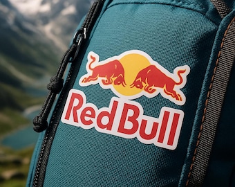 Redbull Die-Cut Stickers, Merch Gift Present Fan Lover, Sticker Pack for Laptop Phone Water Bottle, Unique Decals, Collectible Souvenir