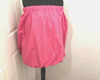 Handmade Strapless Pink Mini Puff Dress Fully Lined UK S/M (10-14)