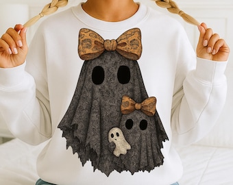 Halloween-spöke PNG, gotiskt spöke PNG, omedelbar digital nedladdning, present till mamma PNG, flickigt spöke PNG, söt kokett spöke PNG, mammapresent PNG