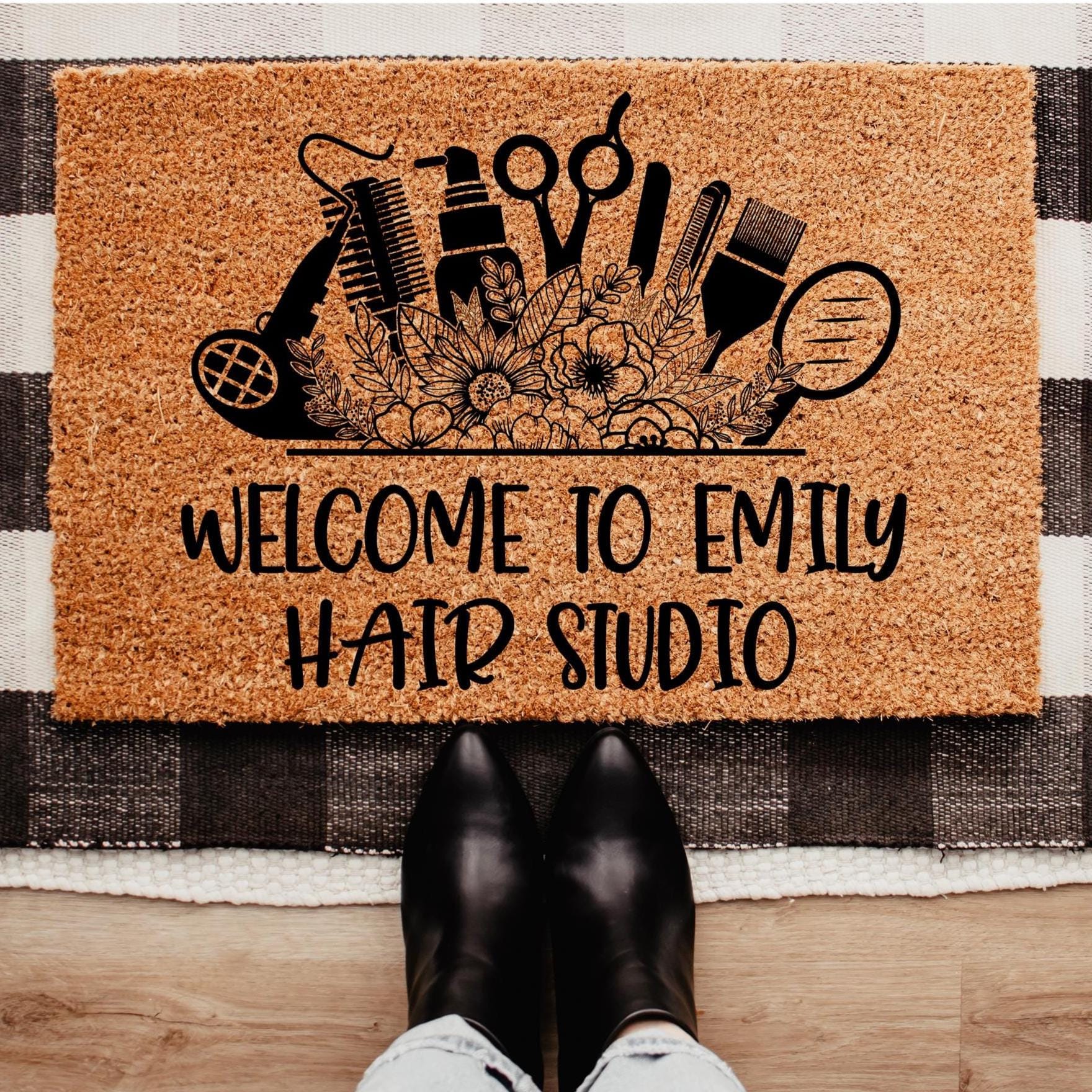 Hairdresser door mat - Etsy 日本