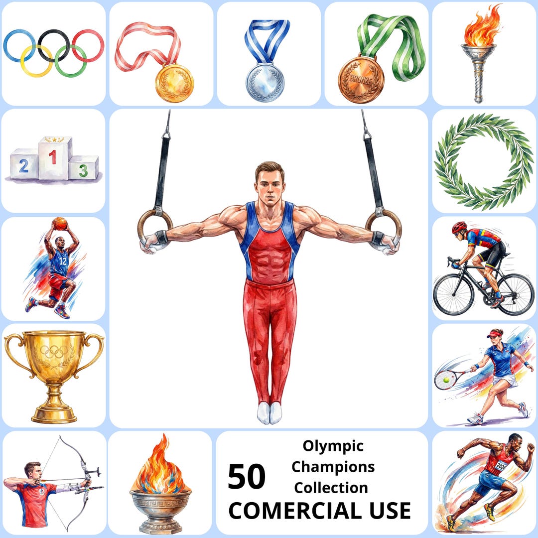Olympic Sports Clipart PNG, Athletes Graphics Images, Summer Games ...
