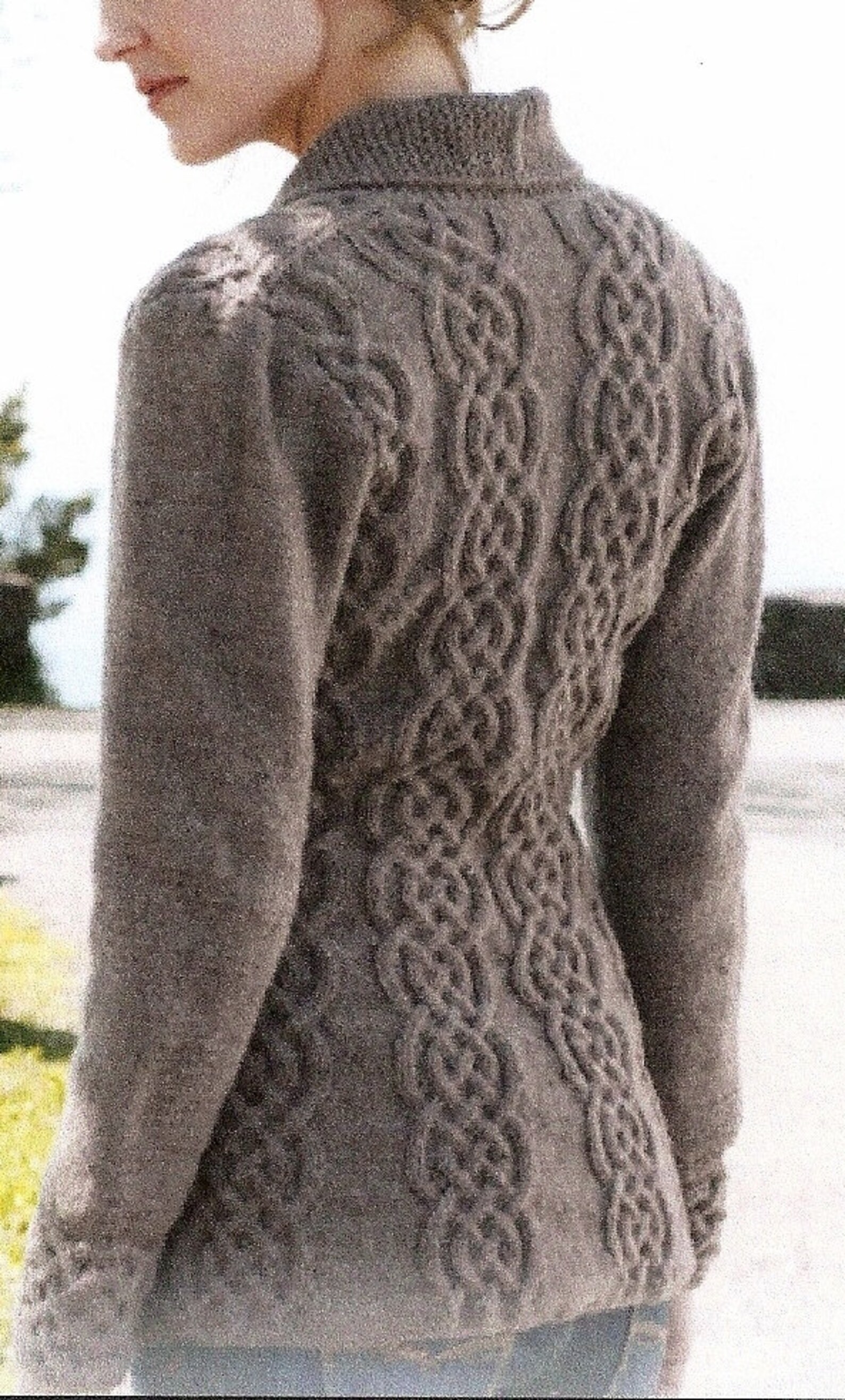 shawl knit jacket