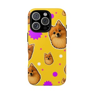 Pomeranian Dog Phone Case, iPhone, Samsung, Cute Animal Accessory, Dog Lover Gift, Pet Themed Case, Birthday Gift for Her