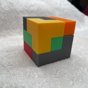 3D Printed Soma Cube Puzzle: Brain Teaser Logic Toy
