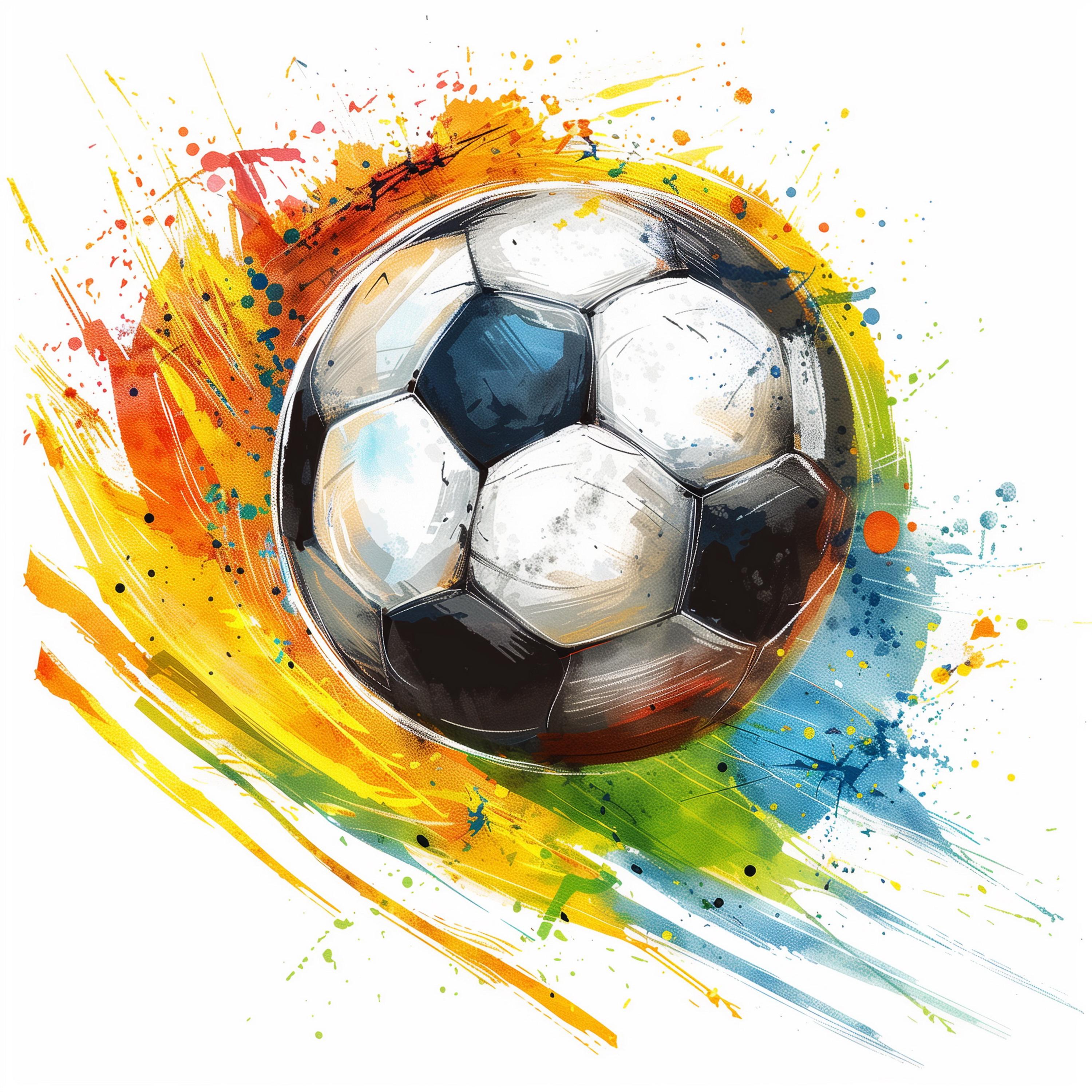 12 Soccer Ball Clipart Football Clipart Bundle Printable Watercolor