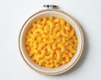 Mac & Cheese Cross Stitch Pattern | Bowl Series (PDF)