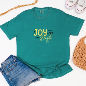The Joy of the Lord Shirt | Nehemiah | Christian Tee | Faith-Based Graphic T-Shirt | Inspirational Bible Verse Shirt | Faith | Christian