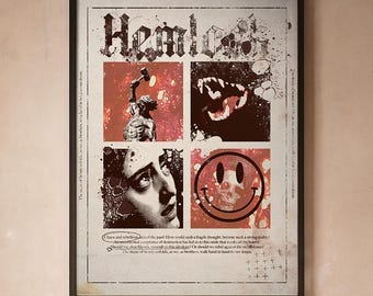 Póster Aura | Arte mural surrealista | Decoración oscura y espiritual para habitaciones
