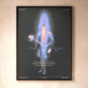 Kurt Cobain Poster | Grunge Wall Art | 90s Rock Music Print Decor