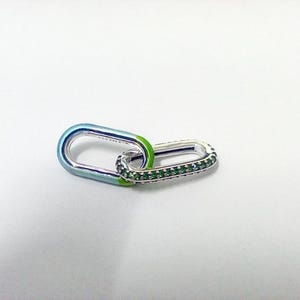 Pandora ME Styling Pavé e smalto Double Link ALE S925