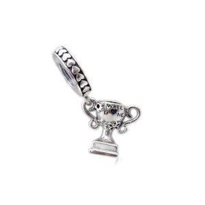 new pandora achievement trophy hanging charm