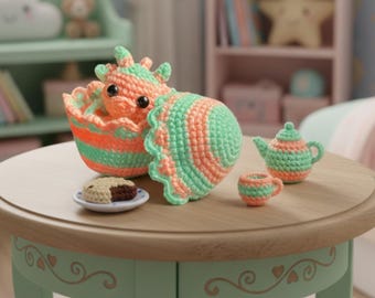 Crochet Dragon Pattern PDF: Dragon Amigurumi Crochet Pattern, Beginner Friendly Amigurumi Tutorial