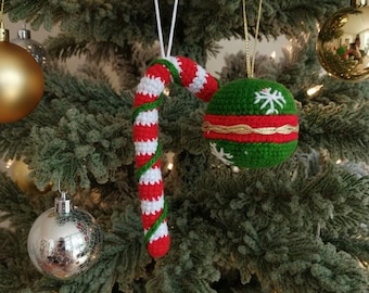 Amigurumi Christmas Ball Crochet Pattern, Festive Ornaments (PDF)