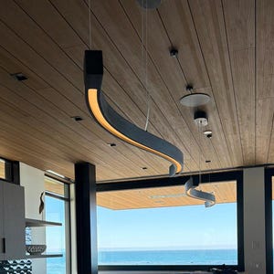 Wood Pendant Light: Modern Chandelier Lighting for Living Room, Kitchen, Dining Table, Bar & Pool