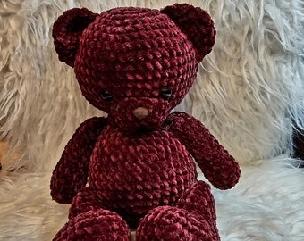 Maroon Teddy Bear