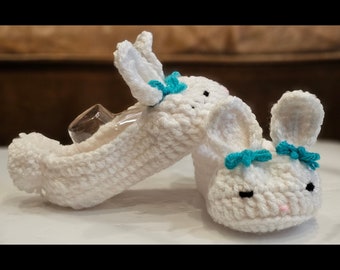 Baby Bunny Slippers 6-12 months