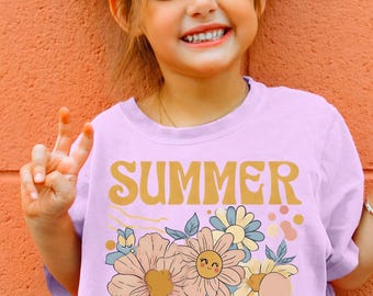 夏の雰囲気を演出する花柄イラストTシャツ | ユース