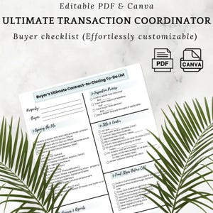 Ultimate Transaction Coordinator Checklist