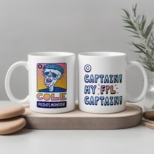 Fantasy Football FPL-mugg | Fotbollsfangåva | Dubbelsidig fotbollsmugg | Fantasy League-mugg | Cole Palmer-tryck | Chelsea FC-kaffekopp