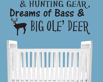 Rifles Rack Deer Tracks Deer Wall Decal-Boy Nursery and Baby | Etsy
