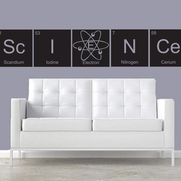 Science CUSTOMIZABLE wall decal Periodic Table elements Classroom decor teacher education bazinga decor kids room student classroom teacher