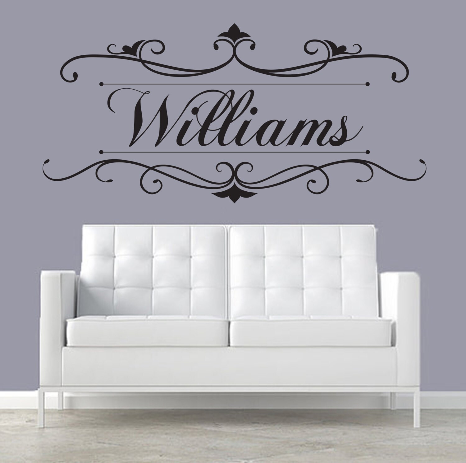 Personalized Family Name Wall Decal Family Name Wall Decal Etsy