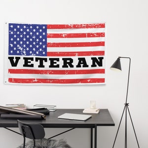 Flaga weterana V4 Ameryka USA wojsko niestandardowy spersonalizowany żołnierz obowiązek armia marynarka wojenna siły powietrzne marines wystrój salonu