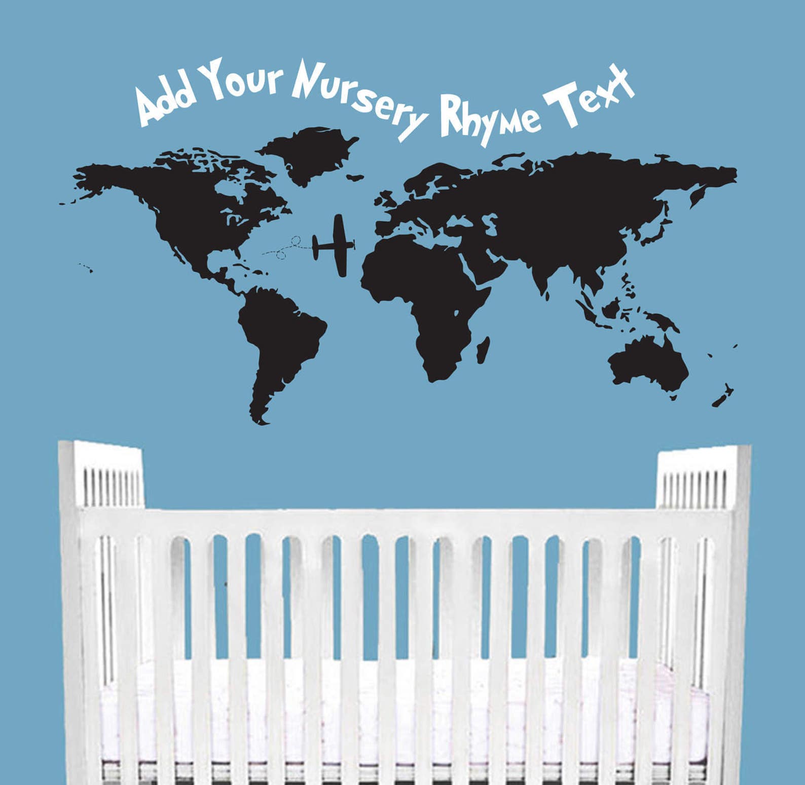 Nursery Wall Decal Quote CUSTOMIZABLE Storybook Rhyme Etsy