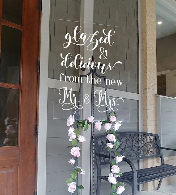 Wedding Donut Bar Acrylic Sign Reception Ceremony Doughnut Wedding Donut Bar Acrylic Sign