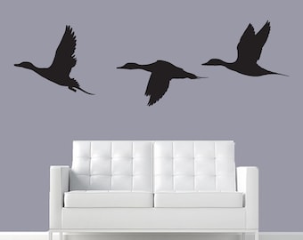 Pintail Waterfowl Duck wall decalsBoy Girl Nursery Baby duck Hunting decal Kids Room Decal Bedroom Living room country cabin man cave