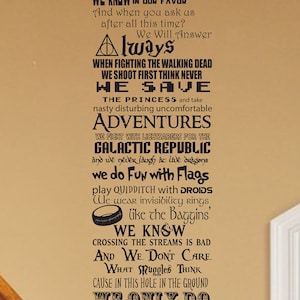 In This House We Do Geek V7 CUSTOMIZABLE Wall Decal Fandom 