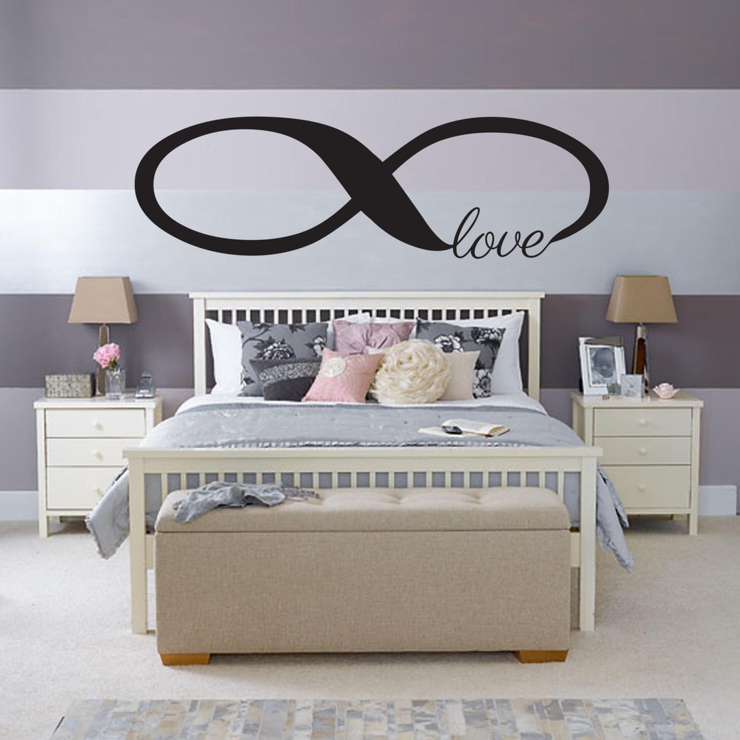Love Infinity Bedroom Wall Decal - Bedroom Dining Living Art Decor ...